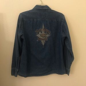 Harley Davidson Denim Shirt M